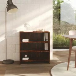 Best deal ⌛ VidaXL Sideboard Smoked Oak 27.6"x15.9"x29.5" Engineered Wood 🧨 -Cabinets & Storage Sales image 3 813008