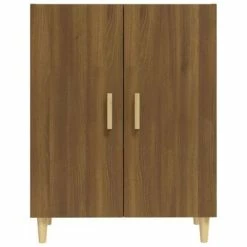 Cheap 😀 VidaXL Sideboard Brown Oak 27.6"x13.4"x35.4" Engineered Wood ✨ -Cabinets & Storage Sales image 3 817329