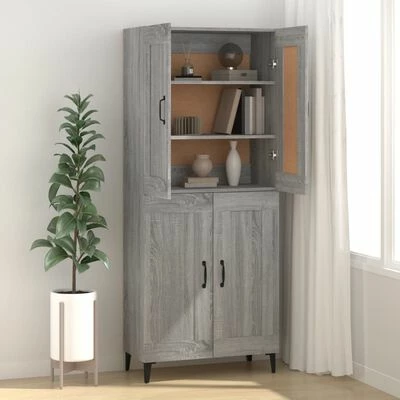 Coupon ๐งจ VidaXL Sideboard Gray Sonoma 27.4"x13.4"x35.4" Engineered Wood ๐ 3 Coupon ๐งจ VidaXL Sideboard Gray Sonoma 27.4"x13.4"x35.4" Engineered Wood ๐ - Image 3