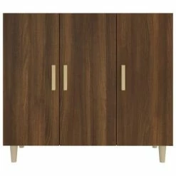 Hot Sale ❤️ VidaXL Sideboard Brown Oak 35.4"x13.4"x31.5" Engineered Wood 🥰 -Cabinets & Storage Sales image 3 817461