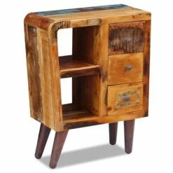 Top 10 💯 VidaXL Sideboard Solid Reclaimed Wood 23.6"x11.8"x31.5" 🔔 -Cabinets & Storage Sales image 4 243343