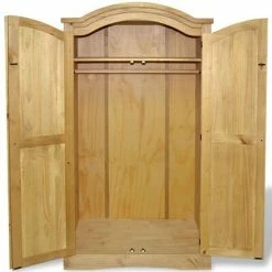 Cheap 🎉 VidaXL Wardrobe Mexican Pine Corona Range 2 Doors 🎁 -Cabinets & Storage Sales image 4 243732