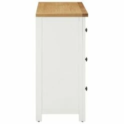 Best reviews of 🥰 VidaXL Chest of Drawers 31.5"x13.8"x29.5" Solid Oak Wood 👏 -Cabinets & Storage Sales image 4 289207