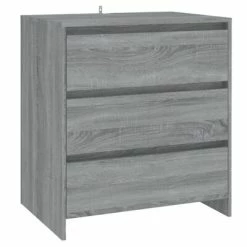 Best Sale 😀 VidaXL 3 Piece Sideboard Gray Sonoma Engineered Wood 🎁 -Cabinets & Storage Sales image 4 3098071