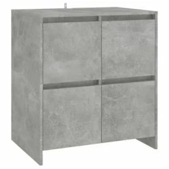 Cheapest 😍 VidaXL 2 Piece Sideboard Concrete Gray Engineered Wood 💯 -Cabinets & Storage Sales image 4 3098084
