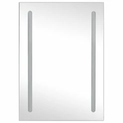 Flash Sale ✔️ VidaXL LED Bathroom Mirror Cabinet 19.7"x5.1"x27.6" 😀 -Cabinets & Storage Sales image 4 325546