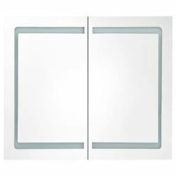 Brand new 🔥 VidaXL LED Bathroom Mirror Cabinet Shining White 31.5"x4.7"x26.8" 👏 -Cabinets & Storage Sales image 4 326517