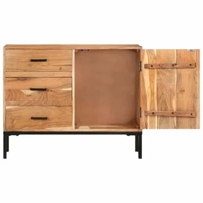New 🌟 VidaXL Sideboard 34.6"x11.8"x28.7" Solid Acacia Wood ⌛ 4 New 🌟 VidaXL Sideboard 34.6"x11.8"x28.7" Solid Acacia Wood ⌛ - Image 4
