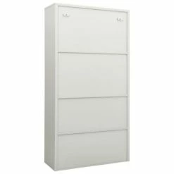 Best Pirce 👏 VidaXL Office Cabinet Light Gray 35.4"x15.7"x70.9" Steel 😀 -Cabinets & Storage Sales image 4 335947