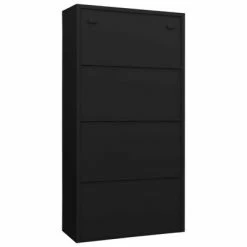 Top 10 😍 VidaXL Locker Cabinet Black 35.4"x15.7"x70.9" Steel 💯 -Cabinets & Storage Sales image 4 335972