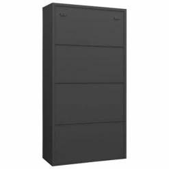 Discount 💯 VidaXL Locker Cabinet Anthracite 35.4"x15.7"x70.9" Steel 🎁 -Cabinets & Storage Sales image 4 335973