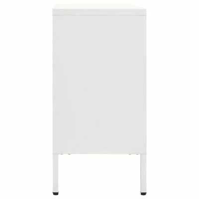 Coupon ๐ VidaXL Sideboard White 29.5"x13.8"x27.6" Steel and Tempered Glass ๐ 4 Coupon ๐ VidaXL Sideboard White 29.5"x13.8"x27.6" Steel and Tempered Glass ๐ - Image 4