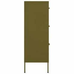 Best deal π VidaXL Drawer Cabinet Olive Green 31.5"x13.8"x40" Steel π 9 Best deal π VidaXL Drawer Cabinet Olive Green 31.5"x13.8"x40" Steel π -Cabinets & Storage Sales image 4 336144