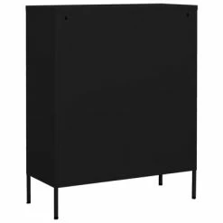Best deal 👍 VidaXL Storage Cabinet Black 31.5"x13.8"x40" Steel 🧨 -Cabinets & Storage Sales image 4 336160