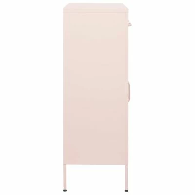 Discount π VidaXL Storage Cabinet Pink 31.5"x13.8"x40" Steel π 4 Discount π VidaXL Storage Cabinet Pink 31.5"x13.8"x40" Steel π - Image 4