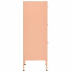 Best deal 🎁 VidaXL Storage Cabinet Pink 16.7"x13.8"x40" Steel ✔️ -Cabinets & Storage Sales image 4 336184