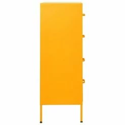Cheap ๐ VidaXL Chest of Drawers Mustard Yellow 31.5"x13.8"x40" Steel โญ 9 Cheap ๐ VidaXL Chest of Drawers Mustard Yellow 31.5"x13.8"x40" Steel โญ -Cabinets & Storage Sales image 4 336200