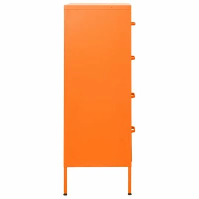 Buy π VidaXL Chest of Drawers Orange 31.5"x13.8"x40" Steel π 4 Buy π VidaXL Chest of Drawers Orange 31.5"x13.8"x40" Steel π - Image 4