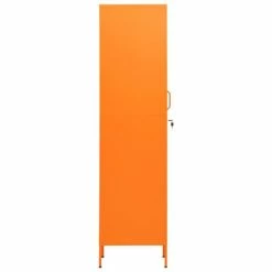 Promo 🎁 VidaXL Locker Cabinet Orange 13.8"x18.1"x70.9" Steel 🔔 -Cabinets & Storage Sales image 4 336255