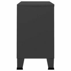 Promo 🧨 VidaXL Industrial Sideboard Anthracite 41.3"x13.8"x24.4" Metal and Glass 🌟 -Cabinets & Storage Sales image 4 339610