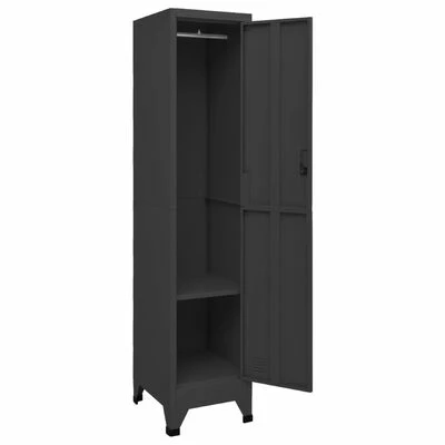 Flash Sale 🛒 VidaXL Locker Cabinet Anthracite 15"x17.7"x70.9" Steel 🥰 4 Flash Sale 🛒 VidaXL Locker Cabinet Anthracite 15"x17.7"x70.9" Steel 🥰 - Image 4