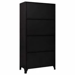 Deals 🧨 VidaXL Locker Cabinet Black 35.4"x17.7"x70.9" Steel 😀 -Cabinets & Storage Sales image 4 339798