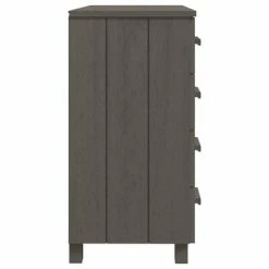 Best deal ⭐ VidaXL Sideboard Light Gray 31.1"x15.7"x31.5" Solid Wood Pine 🎁 -Cabinets & Storage Sales image 4 340423