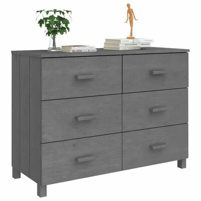 Top 10 π₯ VidaXL Sideboard Dark Gray 44.5"x15.7"x31.5" Solid Wood Pine π 4 Top 10 π₯ VidaXL Sideboard Dark Gray 44.5"x15.7"x31.5" Solid Wood Pine π - Image 4