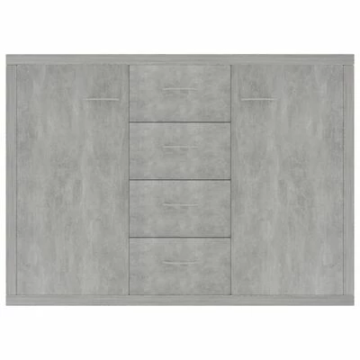 Best reviews of π VidaXL Sideboard Concrete Gray 34.6"x11.8"x25.6" Engineered Wood π 4 Best reviews of π VidaXL Sideboard Concrete Gray 34.6"x11.8"x25.6" Engineered Wood π - Image 4