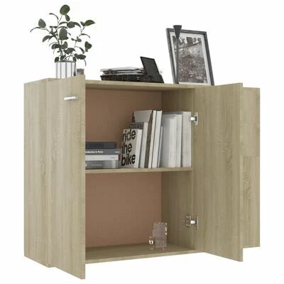 Budget ๐ VidaXL Sideboard Sonoma Oak 41.3"x11.8"x29.5" Engineered Wood โญ 4 Budget ๐ VidaXL Sideboard Sonoma Oak 41.3"x11.8"x29.5" Engineered Wood โญ - Image 4