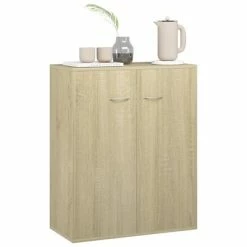 Outlet โค๏ธ VidaXL Sideboard Sonoma Oak 23.6"x11.8"x29.5" Engineered Wood ๐ฅ 9 Outlet โค๏ธ VidaXL Sideboard Sonoma Oak 23.6"x11.8"x29.5" Engineered Wood ๐ฅ -Cabinets & Storage Sales image 4 800732