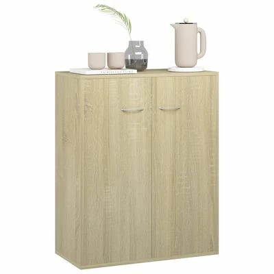 Outlet โค๏ธ VidaXL Sideboard Sonoma Oak 23.6"x11.8"x29.5" Engineered Wood ๐ฅ 4 Outlet โค๏ธ VidaXL Sideboard Sonoma Oak 23.6"x11.8"x29.5" Engineered Wood ๐ฅ - Image 4