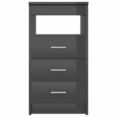 Best deal βοΈ VidaXL Drawer Cabinet High Gloss Gray 15.7"x19.7"x29.9" Engineered Wood π― 4 Best deal βοΈ VidaXL Drawer Cabinet High Gloss Gray 15.7"x19.7"x29.9" Engineered Wood π― - Image 4