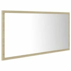 Outlet ๐ VidaXL LED Bathroom Mirror Sonoma Oak 35.4"x3.3"x14.6" Engineered Wood ๐งจ 9 Outlet ๐ VidaXL LED Bathroom Mirror Sonoma Oak 35.4"x3.3"x14.6" Engineered Wood ๐งจ -Cabinets & Storage Sales image 4 804935