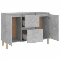 New 😀 VidaXL Sideboard Concrete Gray 40.7"x13.8"x27.6" Engineered Wood 🛒 -Cabinets & Storage Sales image 4 806107