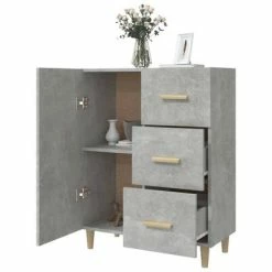Buy ๐งจ VidaXL Sideboard Concrete Gray 27.4"x13.4"x35.4" Engineered Wood ๐ 9 Buy ๐งจ VidaXL Sideboard Concrete Gray 27.4"x13.4"x35.4" Engineered Wood ๐ -Cabinets & Storage Sales image 4 812172