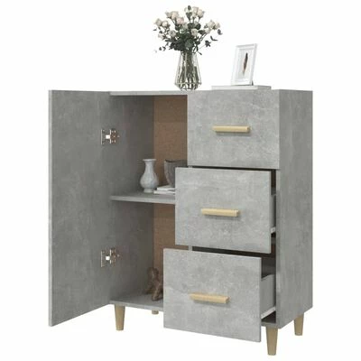 Buy ๐งจ VidaXL Sideboard Concrete Gray 27.4"x13.4"x35.4" Engineered Wood ๐ 4 Buy ๐งจ VidaXL Sideboard Concrete Gray 27.4"x13.4"x35.4" Engineered Wood ๐ - Image 4