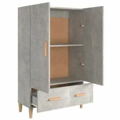 Brand new 💯 VidaXL Highboard Concrete Gray 27.6"x12.2"x45.3" Engineered Wood ⭐ -Cabinets & Storage Sales image 4 812532