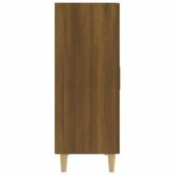 Cheap 😀 VidaXL Sideboard Brown Oak 27.6"x13.4"x35.4" Engineered Wood ✨ -Cabinets & Storage Sales image 4 817329