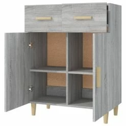 Deals ⭐ VidaXL Sideboard Gray Sonoma 27.4"x13.4"x35" Engineered Wood 👍 -Cabinets & Storage Sales image 4 817358