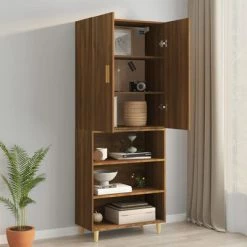 Promo β€οΈ VidaXL Hanging Wall Cabinet Brown Oak 27.4"x13.4"x35.4" π 9 Promo β€οΈ VidaXL Hanging Wall Cabinet Brown Oak 27.4"x13.4"x35.4" π -Cabinets & Storage Sales image 4 817383