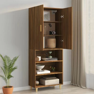 Promo β€οΈ VidaXL Hanging Wall Cabinet Brown Oak 27.4"x13.4"x35.4" π 4 Promo β€οΈ VidaXL Hanging Wall Cabinet Brown Oak 27.4"x13.4"x35.4" π - Image 4