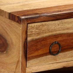 Best Pirce 🔥 VidaXL Sideboard Solid Sheesham Wood 39.4"x11.8"x51.2" 🛒 -Cabinets & Storage Sales image 5 244932