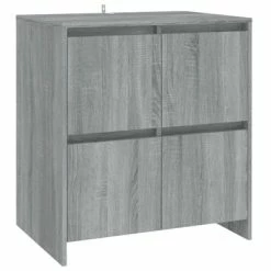 Deals 🥰 VidaXL 3 Piece Sideboard Gray Sonoma Engineered Wood 🎉 -Cabinets & Storage Sales image 5 3098079