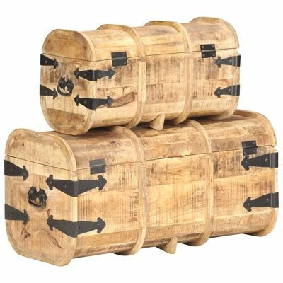 Cheap ๐ VidaXL Storage Chests 2 Pieces Solid Mango Wood ๐ 5 Cheap ๐ VidaXL Storage Chests 2 Pieces Solid Mango Wood ๐ - Image 5