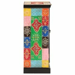 Flash Sale ✔️ VidaXL Hand Painted Sideboard 23.6"x11.8"x29.5" Solid Mango Wood 😀 -Cabinets & Storage Sales image 5 323538