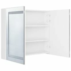 Brand new 🔥 VidaXL LED Bathroom Mirror Cabinet Shining White 31.5"x4.7"x26.8" 👏 -Cabinets & Storage Sales image 5 326517