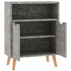 Best deal ✨ VidaXL Sideboard Concrete Gray 23.6"x11.8"x28.3" Engineered Wood 🧨 -Cabinets & Storage Sales image 5 326826