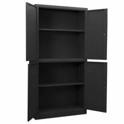 Coupon 🌟 VidaXL Office Cabinet Anthracite 35.4"x15.7"x70.9" Steel 👍 -Cabinets & Storage Sales image 5 335945