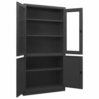 Cheap ๐ VidaXL Office Cabinet Anthracite 35.4"x15.7"x70.9" Steel ๐ 5 Cheap ๐ VidaXL Office Cabinet Anthracite 35.4"x15.7"x70.9" Steel ๐ - Image 5